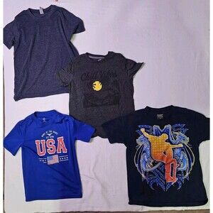 Lot of 4 1 GWP Sport 1 Old Navy 1 Marky 1 USA Short Sleeve Shirts 3-M(8) 1-(6-7)
